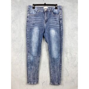 Bamboo Jeans Womens Size 13 Medium Wash Skinny High Rise Stretch Denim A1309-C